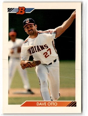 1992 Bowman Dave Otto #619 Cleveland Indians Baseball Card - Image 1 of 2