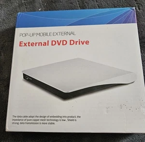 Pop-up Mobile External DVD Drive Brand New - Afbeelding 1 van 2