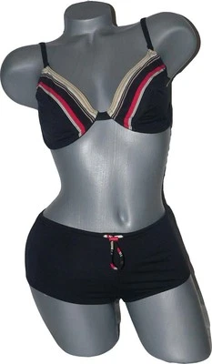 NUEVO CON ETIQUETAS MARYAN MEHLHORN Lidea niño pantalones cortos bikini traje de baño 10C 8 Alemania negro Foto 1 de 4