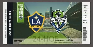 2012 MLS LA GALAXY @ Seattle SOUNDERS FC 8/5 Full Ticket 2012 MLS CUP CHAMPIONS - Picture 1 of 12