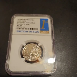 2020-D Rockefeller NP NGC MS69 1stDOI ATB UNC SET 25C*52/0 label pop - 59 Reg pt - Picture 1 of 6