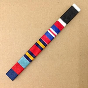 1939-45 Star, Burma Star, 1939-45 War Medal and NZ War Service Medal Ribbon Bar - Picture 1 of 2