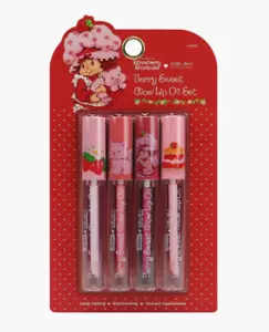 CELAVI x STRAWBERRY SHORTCAKE Berry Sweet Glow Lip Oil Set - Picture 1 of 2