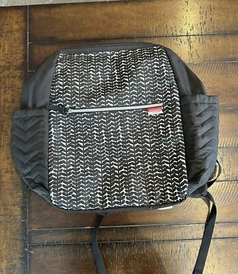 Skidaddle By SKIP HOP Diaper Bag Backpack w/ Changing Pad Black and White - Image 1 of 4