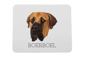Boerboel geometrische onderlegger Art-Dog - Afbeelding 1 van 4
