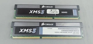 CORSAIR XMS3 4GB (2X2GB) PC3-12800 DDR3-1600MHZ UDIMM MEMORY - CMX4GX3M2B1600C9 - Picture 1 of 5