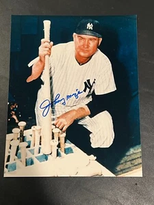 Johnny Mize Hand Signed 8x10 Photo NY Yankees - Picture 1 of 2