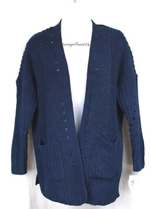ESTILO & CO. Suéter delantero abierto Cardigan Tamaño PM Bolsillos Marina Retail $69.50 - Imagen 1 de 5