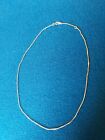 925 SILVER BOX Link 1MM CHAIN NECKLACE 42cm long