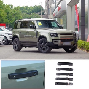 ABS Matte Black Outer Handle Decorative Cover For Land Rover Defender 110 20-22 - Picture 1 of 10