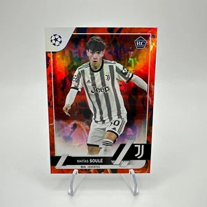 2022-2023 Matías Soulé Topps UEFA Club Competitions Inferno Foil #147 RC - Imagen 1 de 2