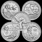 2022 S US American Women Series Quarters jeu de 5 pièces non circulées