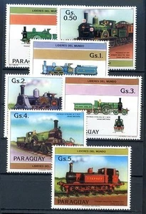 PARAGUAY - RAILWAYS Mi # 3779/85 Complete Set MNH, VF - Picture 1 of 1