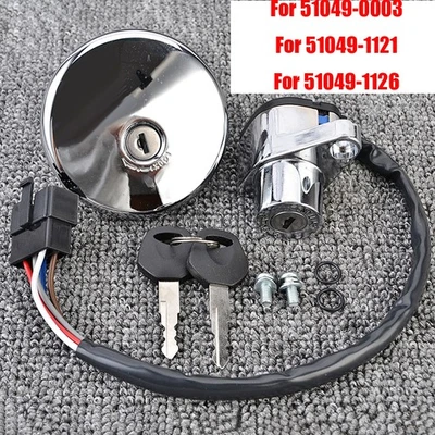 Ignition Switch Fuel Gas Cap Key Set For Kawasaki EN500 Vulcan 500 LTD 2001-2009 - Image 1 of 4