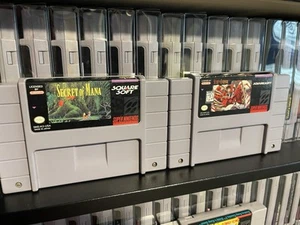 Secret of Mana & Secret of Evermore Super Nintendo SNES Authentic - Picture 1 of 4