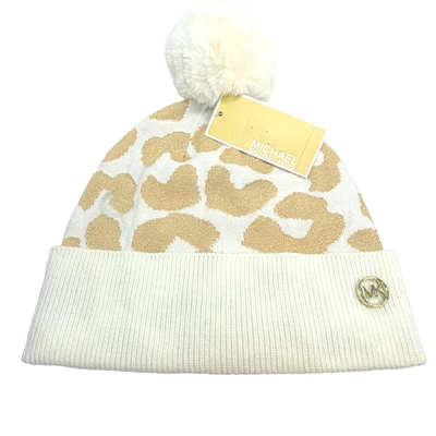 Gorro para mujer Michael Kors metálico estampado de leopardo Foto 1 de 4