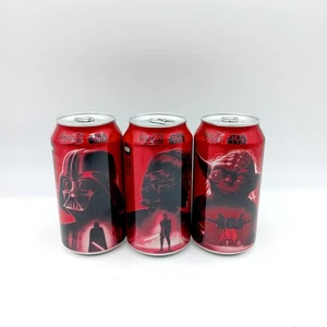 3 neue Star Wars Coke Zero Dosen Coca Cola Anakin Yoda Darth Vader Australian Ed - Bild 1 von 7