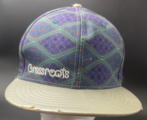 Grass Roots Hat SnapBack Adjustable Cap 420 Limited Edition Design Silver-Brim - Picture 1 of 11
