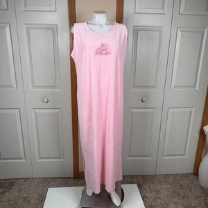 Vintage The Royal Hawaiian Hotel Pink Terry Cloth Spa Cover Up Dress Medium - Picture 1 of 7