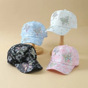 Gorra Mariposa Pico Informal Gorra a Prueba de Sol Gorra de Béisbol Moda Viaje Fiesta Sombrero - Imagen 1 de 9