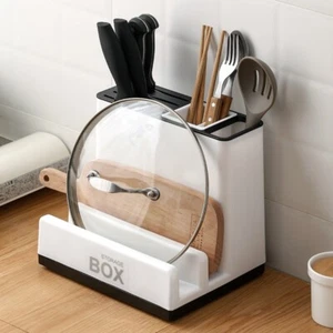 Tableware Storage Holders Kitchen Knife Plastic Storages Racks for Kitchen Conve - Picture 1 of 5