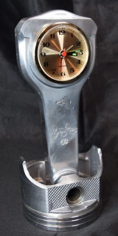 NASCAR ALUMINUM Piston And Rod Clock #43 Richard Petty ENGRAVED AUTOGRAPH - READ Cover
