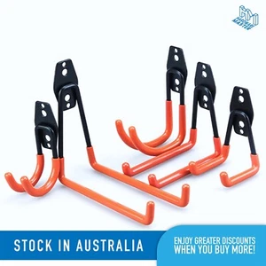 1* Heavy Duty Orange Garage Storage Hooks Wall Mount Workshop Organiser - Picture 1 of 42