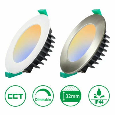 LED Einbaustrahler Dimmbar 8/10W Rund CCT veränderbar 230V Panel Spot Feuchtraum - Bild 1 von 4