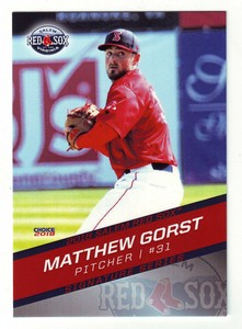 2018 Choice Matthew Gorst - Salem Red Sox - Boston Red Sox Minors