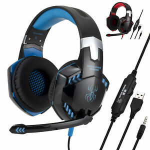3.5mm Gaming Headset Mic LED Headphones Stereo Surround for PC PS4 Xbox ONE AU