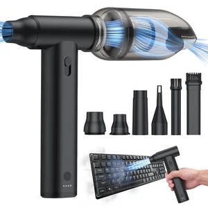 Souffleur Air Comprimé 2 en 1 Mini Aspirateur à Main sans Fil Portable 125000... - Photo 1/8