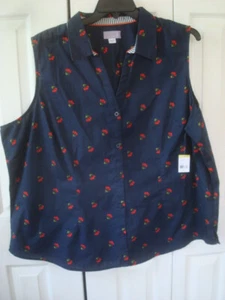 Blusa Damas Plus Azul Marino Talla 3X NUEVA - Imagen 1 de 2