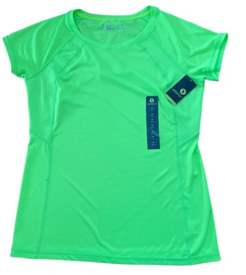 Camiseta Xersion Mujer Active Wear Neón Lima Manga Corta Talla M Nueva con Etiquetas Foto 1 de 4