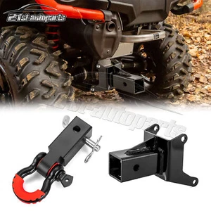 Receptor de enganche de grillete de 2" + montaje de enganche de remolque trasero para Can-Am Outlander Renegade - Imagen 1 de 9
