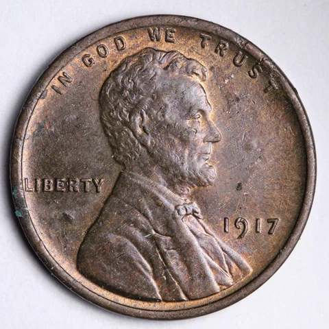 1917 Lincoln Wheat Cent Penny CHOICE BU *UNCIRCULATED* MS RED/BR E317 WWC Cover