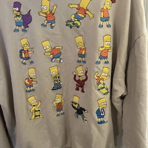Vintage Bart Simpson Hoodie Official Collectible Simpsons, Youth Large - Picture 1 of 9