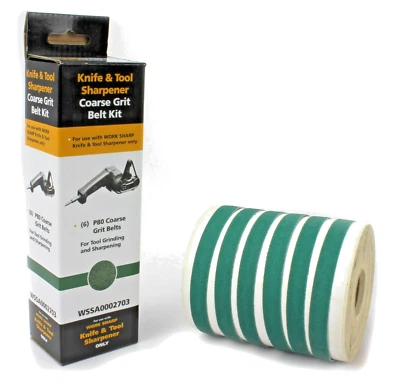 6x Schleifband WORK SHARP® WSKTS Belt Kit 80 Schärfband Messerschärfer - 09DX011