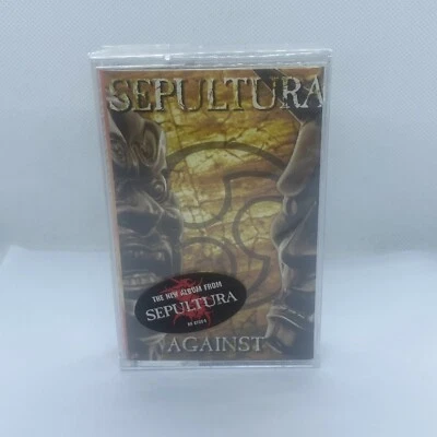 SEPULTURA AGAINST CASSETTE TAPE ROADRUNNER 1998 New Sealed Super Rare USA Import - Image 1 of 4