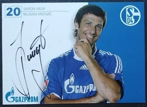2815 Mladen Krstajic FC Schalke 04 tarjeta de autógrafo 2008/09 original firmada - Imagen 1 de 1