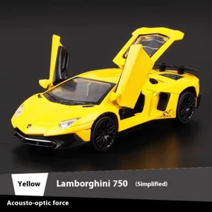 1:32 Lamborghini Aventador LP750-4 Alloy Sports Car Diecast Model Sound & Light - Picture 1 of 20
