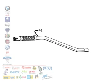 TUBO GAS DI SCARICO POSTERIORE MARMITTA FIAT PANDA 0.9 12.4027 - Foto 1 di 5