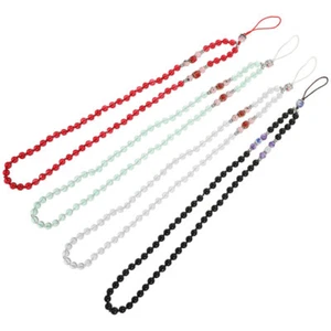 4 Pcs -slip Chain Lanyard Beaded Phone String Hanging Rope Strap - Picture 1 of 12