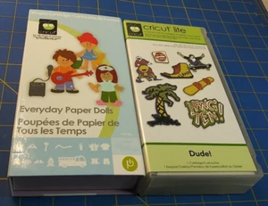 Lote de 2 cartuchos Cricut. Muñecas de papel de todos los días. ¡Tío! - Imagen 1 de 5