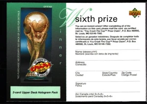 1994 Upper Deck World Cup English/Spanish Instant Winners Expired #6 - Picture 1 of 2