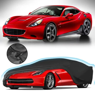 Cubierta completa de coche satinada elástica interior exterior impermeable para Ferrari California T Foto 1 de 4