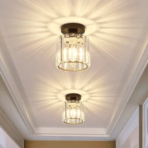 Crystal Ceiling Lights Bedroom Chandelier Lobby Pendant Light Hotel Kitchen Lamp - Picture 1 of 8