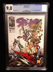SPAWN #9 CGC 9.0 WP 1st APP. MEDIEVAL SPAWN & ANGELA TODD McFARLANE IMAGE 1993 - Picture 1 of 2