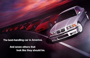 BMW M3 Series Ad Poster 18x12 The Ultimate Driving Machine Best Handling Car art - Picture 1 of 1
