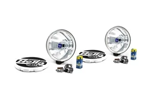 Hella Comet 500 Spotlight Set of 2 Driving Lamp With Cover Bulbs Mounting Kit - Picture 1 of 12