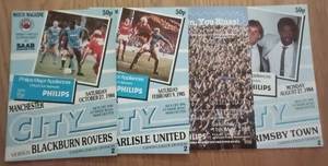 Manchester City 1984/85 Season select from Home League Programmes menu - Picture 1 of 5